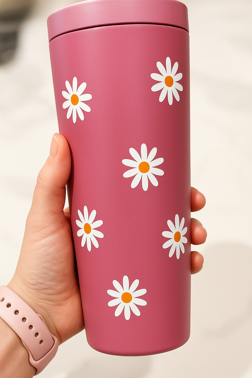 Daisy Pop Water Bottle Stickers